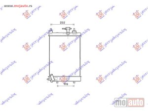 NOVI: delovi  HLADNJAK MOTORA 1.0 12V (MAN) (40x30x1.6) Daihatsu cuore 08- -dostupno