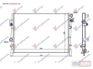 NOVI: delovi  HLADNJAK MOTORA ZA SVE MODELE BENZIN/DIZEL (638x458x16) Fiat freemont 11- -dostupno