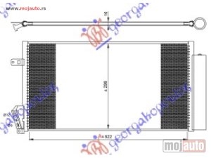 NOVI: delovi  HLADNJAK KLIME DIZEL (630x300) Fiat doblo 09-15 -dostupno