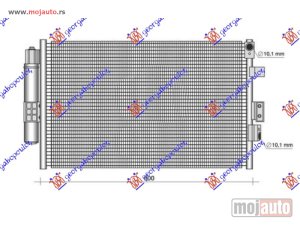 NOVI: delovi  HLADNJAK KLIME 1.0 EcoBoost BENZIN (AUTO) (599x350x16) Ford focus 14-18 -dostupno