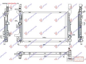 NOVI: delovi  HLADNJAK MOTORA 1.5 TDCi DIZEL (AUTO) (546x351x26) Ford transit/tourneo connect 19-22 -dostupno