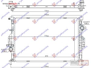 NOVI: delovi  HLADNJAK MOTORA 1.6 EcoBoost BENZIN (AUTO) (670x449x26) /15 Ford kuga 13-16 -dostupno