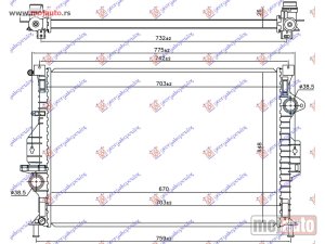 Glavna slika -  HLADNJAK MOTORA 1.6 EcoBoost BENZIN / 2.0 TDCi DIZEL (MAN) (670x449x26) -15 Ford kuga 13-16 -dostupno - MojAuto