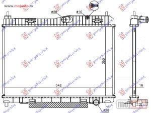 NOVI: delovi  HLADNJAK MOTORA 1.6 BENZIN (MAN/AUTO) (+/-AC) (56.3x35) Ford b-max 12- -dostupno