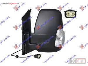 NOVI: delovi  RETROVIZOR MEHANICKI KRATKI (MIGAVAC) (POZICIJA 16W) (A KVALITET) (KONVEKSNO STAKLO) Levo Ford transit 19- -dostupno