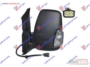 NOVI: delovi  RETROVIZOR ELEKTRICNI SA GREJACEM KRATKI (ELEKTRO-SKLOPIV) (MIGAVAC) (POZICIONO SVETLO 16W) (A KVAL) (KONVEKSNO STAKLO) Levo Ford transit 19- -dostupno
