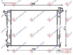 NOVI: delovi  HLADNJAK MOTORA 1.6/2.0 BENZIN (MAN) (630x470x16) (CESKA) Kia sportage 14-15 -dostupno