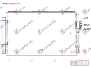 NOVI: delovi  HLADNJAK KLIME 2.4/3.3/3.5 BENZIN (700x410x12) Hyundai santa fe 09-12 -dostupno