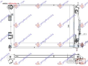 NOVI: delovi  HLADNJAK MOTORA 1.6/1.8/2.0 BENZIN (AUTO) (550x390x16) Kia soul 11-13 -dostupno