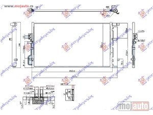 Glavna slika - HLADNJAK KLIME 1.6 GDI (99KW) 2.0 MPi BENZIN (655x370x16) (CESKA) Kia sportage 15-18 -dostupno - MojAuto