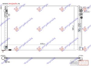 NOVI: delovi  HLADNJAK KLIME 2.0 T BENZIN - 2.2 D DIZEL (640x380x12) Infiniti q50 14- -dostupno