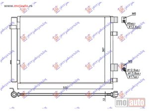 Glavna slika - HLADNJAK KLIME 1.1/1.4 CRDi DIZEL (500x360x12) Hyundai accent 14-18 (export type) -dostupno - MojAuto