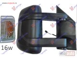NOVI: delovi  RETROVIZOR ELEKTRICNI SA GREJACEM DUGI (MIGAVAC) (POZICIONO SVETLO 16W) (KONVEKSNO STAKLO) Desno Fiat ducato 20- -nedostupno