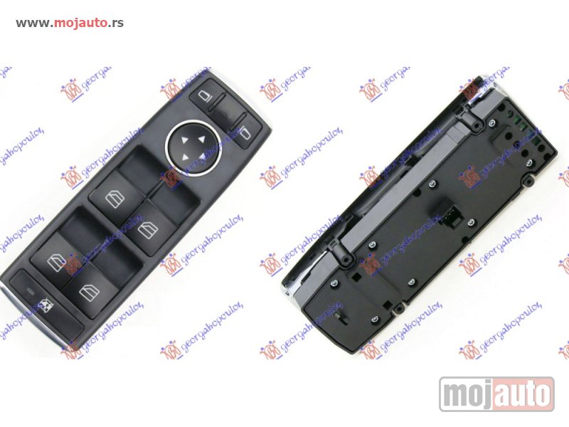 Glavna slika -  PREKIDAC U PREDNJIM VRATIMA (4 TASTERA) (3 PIN) Levo Mercedes e class (c207) coupe/cabrio 13-16 -dostupno - MojAuto