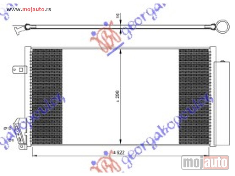 Glavna slika -  HLADNJAK KLIME DIZEL (630x300) Fiat doblo 09-15 -dostupno - MojAuto