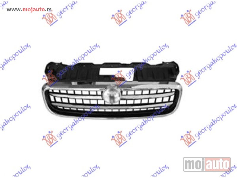 Glavna slika -  PVC MASKA HROM/CRNA (HROM LAJSNE) Fiat linea 13-15 -dostupno - MojAuto