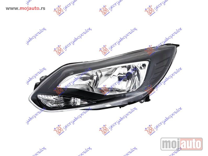 Glavna slika -  FAR ELEKTRICNI CRNI (TYC) Levo Ford focus 11-14 -dostupno - MojAuto