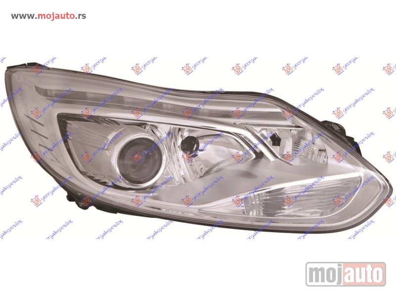 Glavna slika -  FAR XENON SA LED DNEVNIM SVETLOM (DEPO) Desno Ford focus 11-14 -dostupno - MojAuto
