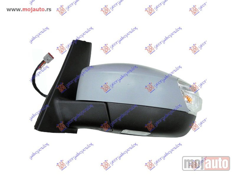 Glavna slika -  RETROVIZOR ELEKTRICNI SA GREJ. PM (GRAND) (ELEKTRO-SKLOPIV) (MIGAVAC) (SVETLO) (MRTAV UGAO) (10 PIN) (ASFERICNO STAKLO) Levo Ford focus c-max 10-14 -dostupno - MojAuto