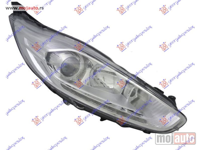 Glavna slika -  FAR PROJEKTOR (H1/H7) SA LED DNEVNIM SVETLOM (TYC) Desno Ford fiesta 13-17 -dostupno - MojAuto