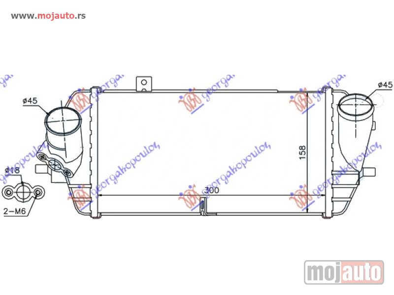 Glavna slika -  HLADNJAK INTERKULERA 1.4-1.6 CRDi DIZEL (300x160x90) Hyundai i20 12-14 -dostupno - MojAuto