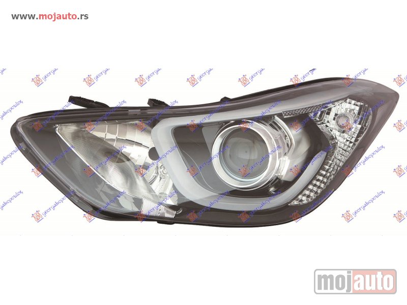 Glavna slika -  FAR ELEKTRICNI (HB3/H7) SA LED DNEVNIM SVETLOM (DEPO) Levo Hyundai elantra 13-15 -dostupno - MojAuto