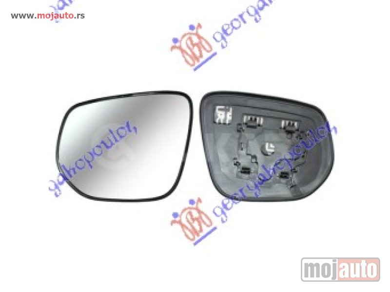 Glavna slika -  STAKLO RETROVIZORA SA GREJACEM Desno Isuzu p/u d-max 12-16 -dostupno - MojAuto