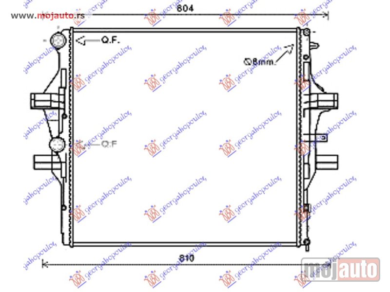 Glavna slika -  HLADNJAK MOTORA 3.0 TD (MAN/AUTO) (64x60.4x38) Iveco daily 11-14 -dostupno - MojAuto