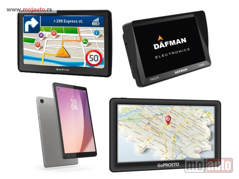 Glavna slika -  Veliki izbor VRHUNSKIH GPS navigacija sa najnovijim mapama 2025 - MojAuto