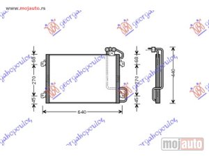 NOVI: delovi  HLADNJAK KLIME (540x385) Renault megane scenic 99-03 -dostupno