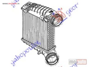 NOVI: delovi  HLADNJAK INTERKULERA BENZIN (23x207x62) Skoda superb 01-08 -dostupno