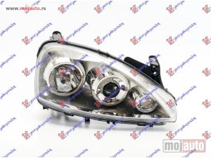 NOVI: delovi  FAR ELEKTRICNI 2004- (TRI SIJALICE) (TYC) Desno Opel corsa c 00-06 -dostupno
