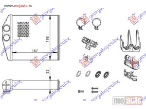 Glavna slika - GREJAC KABINE (167x168) (KOMPLET) Opel corsa c 00-06 -dostupno - MojAuto