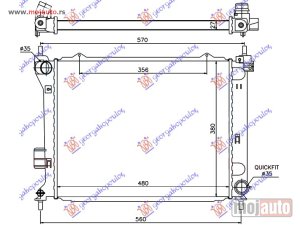 Glavna slika - HLADNJAK MOTORA 1.4/1.6 CRDi DIZEL (MAN) (480x380x26) -10 Hyundai i20 08-12 -dostupno - MojAuto