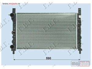 Glavna slika -  HLADNJAK MOTORA 1.3/1.4 TURBOie - 1.7D (52x32) Fiat uno 89-93 -dostupno - MojAuto