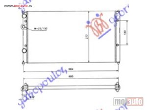 NOVI: delovi  HLADNJAK MOTORA ZA SVE MODELE BENZIN/DIZEL (+AC) (63x38) Seat cordoba 93-95 -dostupno