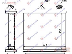 NOVI: delovi  GREJAC KABINE (160x185x32) Opel astra f 91-94 -dostupno