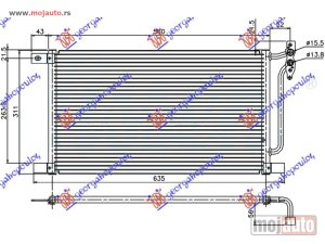 NOVI: delovi  HLADNJAK KLIME DIZEL (520x314x16) Bmw series 3 (e46) coupe/cabrio 03-06 -dostupno