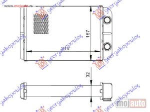 Glavna slika - GREJAC KABINE (220x156) (DENSO TIP) Fiat stilo 01-06 -dostupno - MojAuto