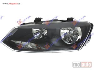 NOVI: delovi  FAR ELEKTRICNI DUPLO SOCIVO (SA MOTOROM) (CRNA LAJSNA) (TYC) Levo Vw polo 09-14 -nedostupno