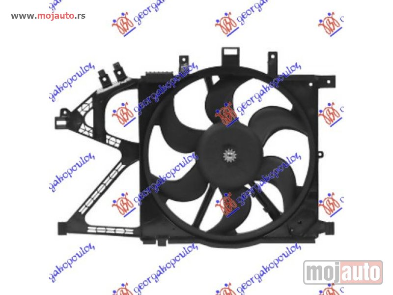 Glavna slika -  VENTILATOR KOMPLET (390mm) (3 PIN) Opel corsa c 00-06 -dostupno - MojAuto