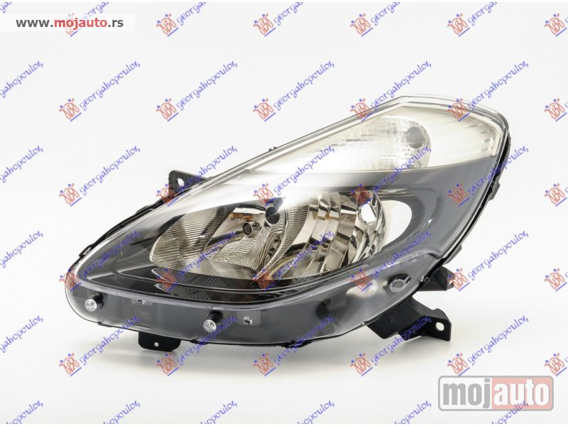 Glavna slika -  FAR ELEKTRICNI CRNI (DEPO) Levo Renault clio 09-13 -dostupno - MojAuto