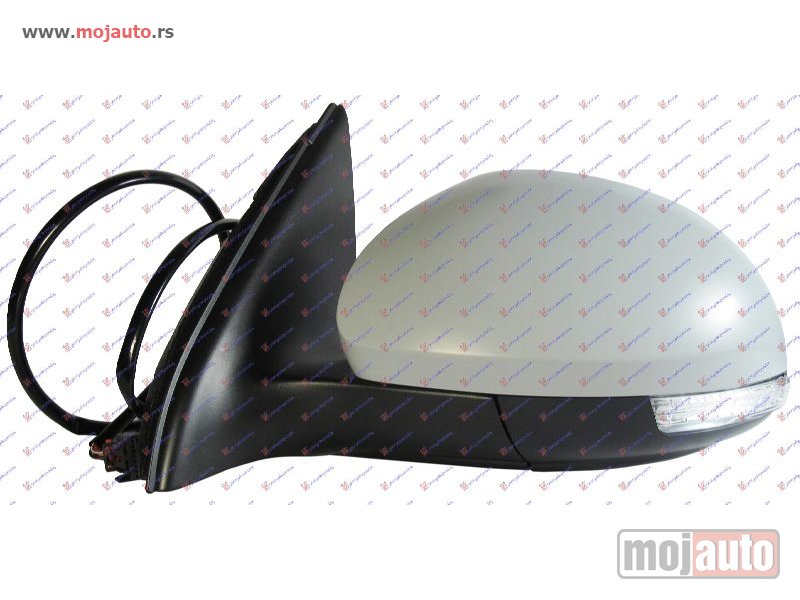 Glavna slika -  RETROVIZOR ELEKTRICNI SA GREJACEM PM (ELEKTRO-SKLOPIV) (MIGAVAC) (SVETLO) (ASFERICNO STAKLO) Levo Vw tiguan 07-11 -dostupno - MojAuto