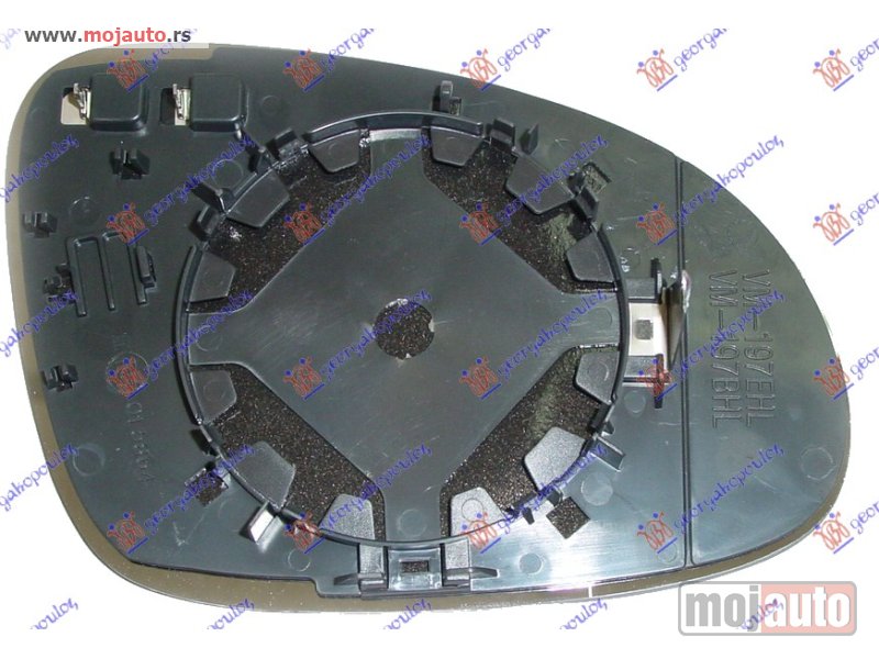 Glavna slika -  STAKLO RETROVIZORA SA GREJACEM (ASFERICNO) Levo Vw golf plus 04-09 -dostupno - MojAuto
