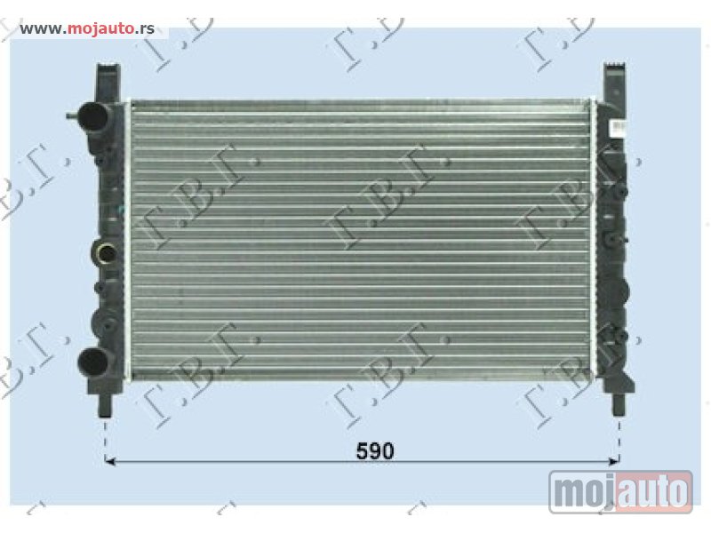 Glavna slika -  HLADNJAK MOTORA 1.3/1.4 TURBOie - 1.7D (52x32) Fiat uno 89-93 -dostupno - MojAuto