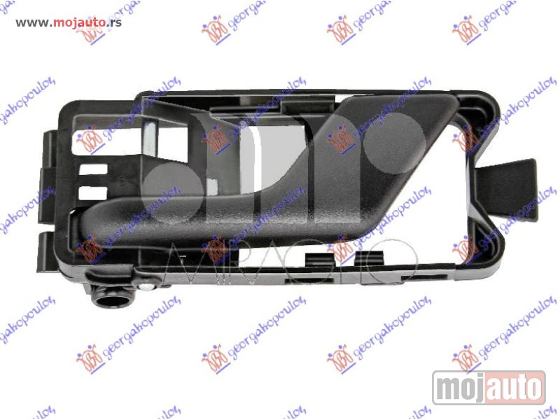 Glavna slika -  KVAKA PREDNJIH VRATA UNUTRASNJA CRNA Levo Fiat tipo 88-93 -dostupno - MojAuto