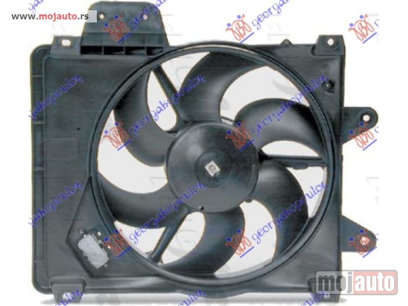 Glavna slika -  VENTILATOR KOMPLET (GT TURBO 130 M.P.I) Fiat punto gt 96-99 -dostupno - MojAuto