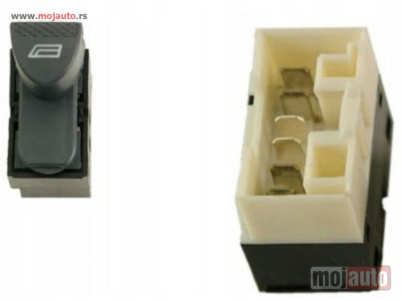 Glavna slika -  PREKIDAC U PREDNJIM VRATIMA (BELI KONEKTOR) (6 PIN) Levo Fiat marea 96-07 -nedostupno - MojAuto