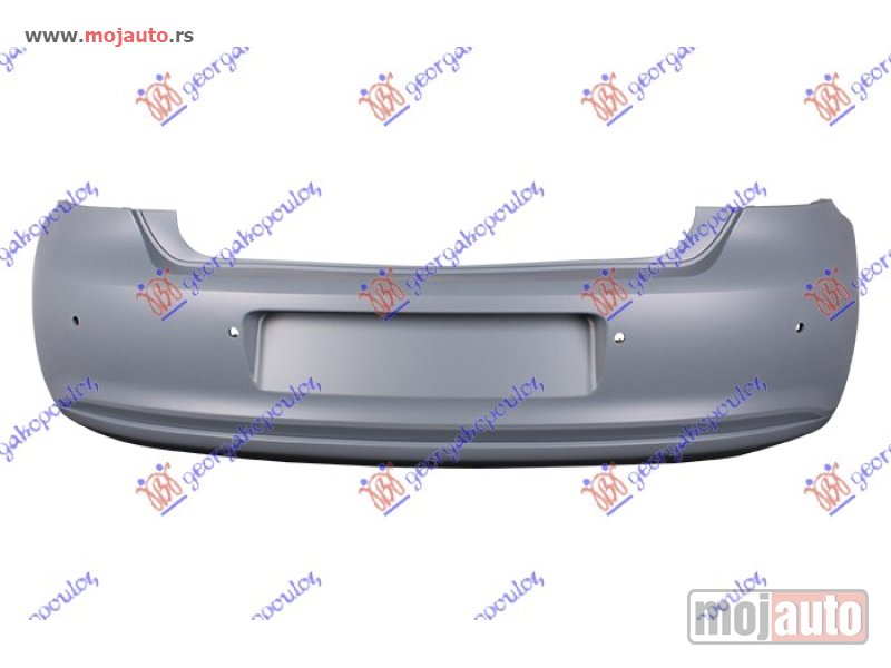 Glavna slika -  ZADNJI BRANIK (BEZ OTVORA ZA IZDUVNU CEV AUSPUHA) (PDS SENZORI) Vw polo 09-14 -dostupno - MojAuto