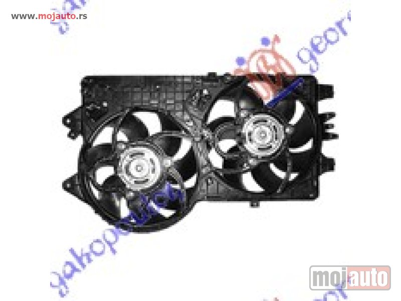 Glavna slika -  VENTILATOR (DUPLI) KOMPLET (1.9 JTD) (+AC) Fiat grande punto 05-12 -dostupno - MojAuto